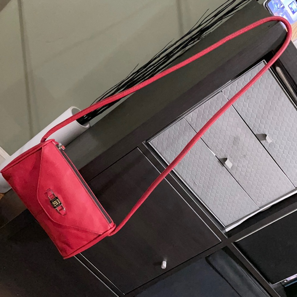 Tignanello Sm Red Leather Crossbody